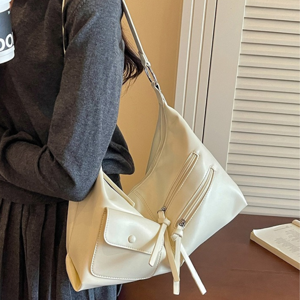 Tazielle Zip Pocket Shoulder Bag