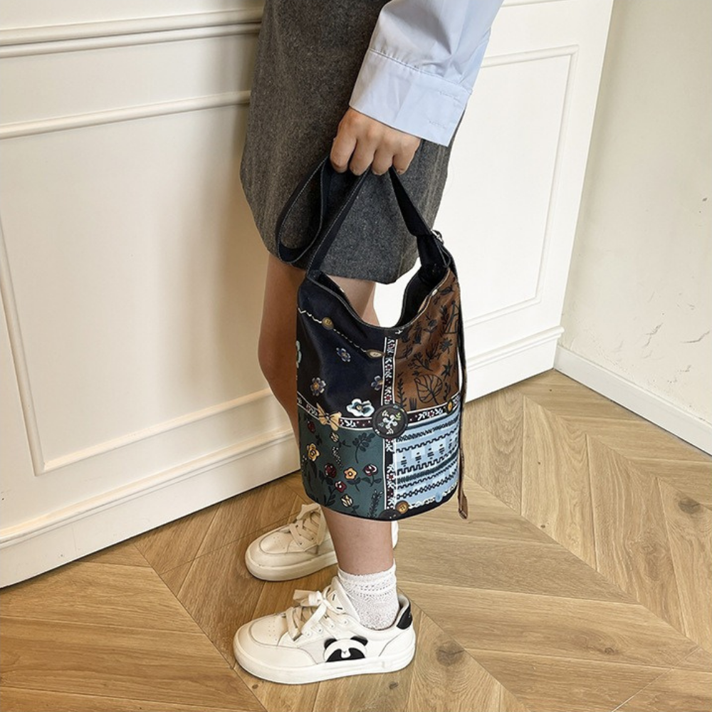 Bérénice Printed Bucket Bag