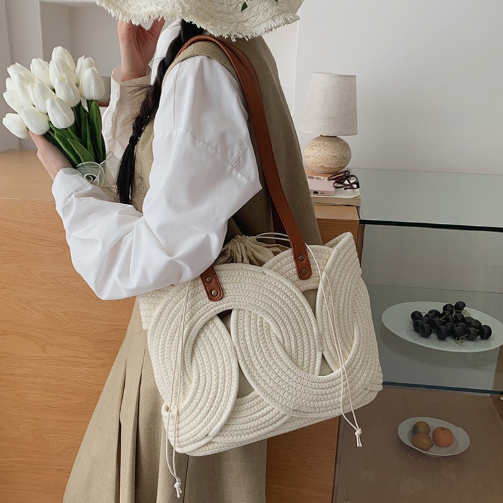 Tyvera Woven Shoulder Bag