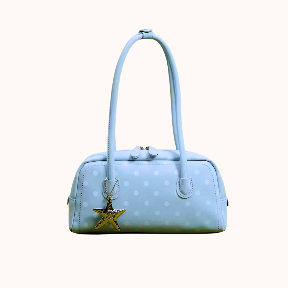 Poléris Polka Dot Barrel Bag