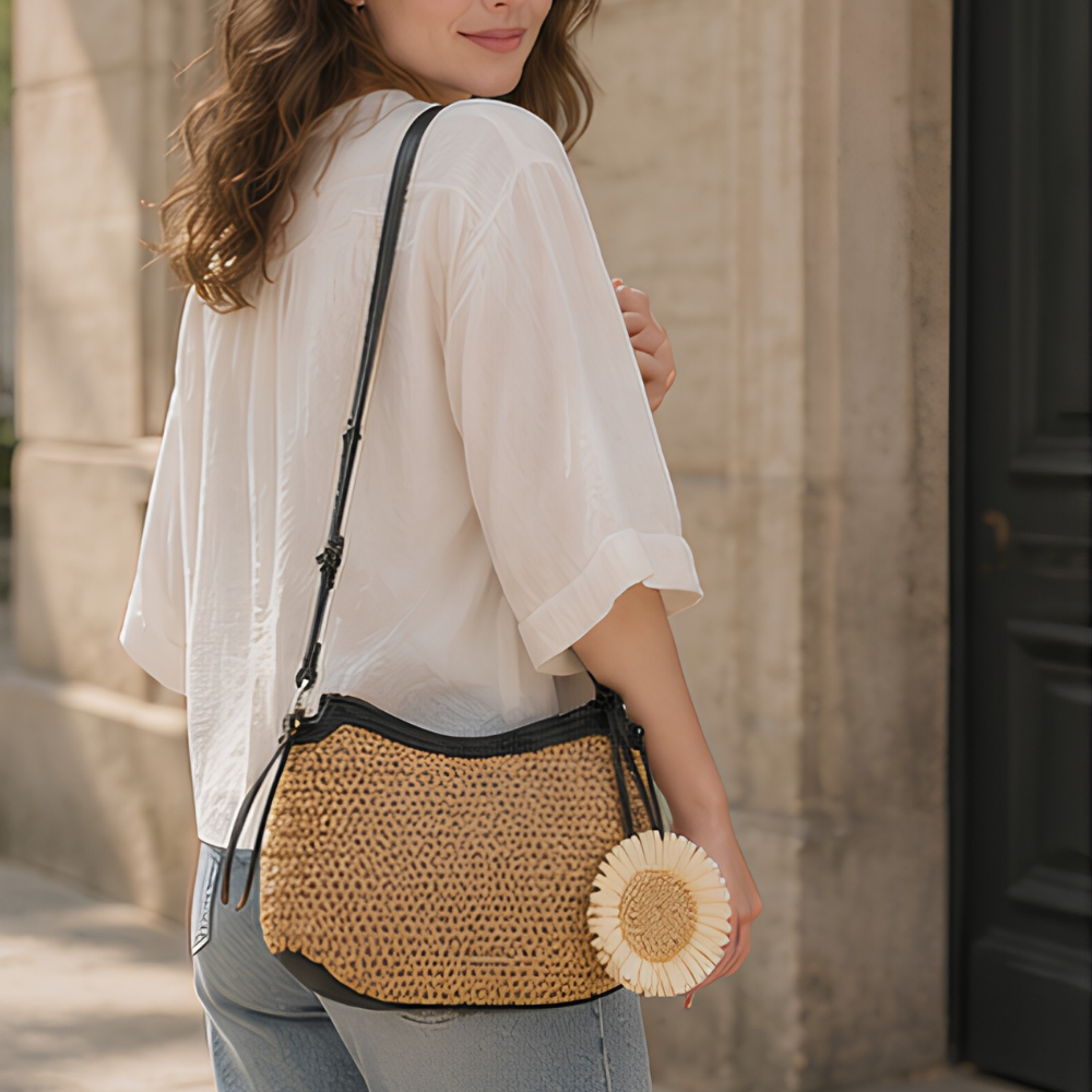 Solene Woven Shoulder Bag
