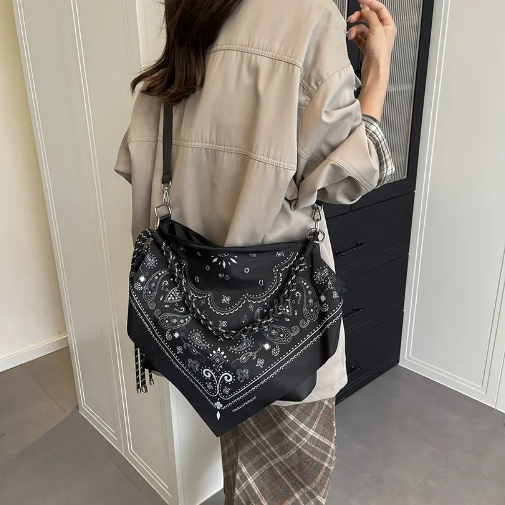 Noctelle Bandana Print Shoulder Bag