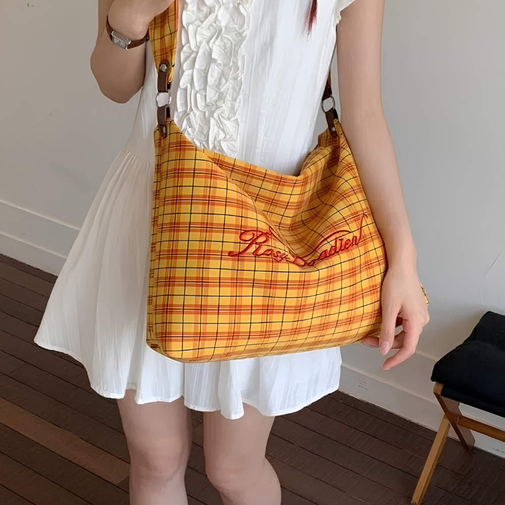 Givrelle Plaid Shoulder Bag