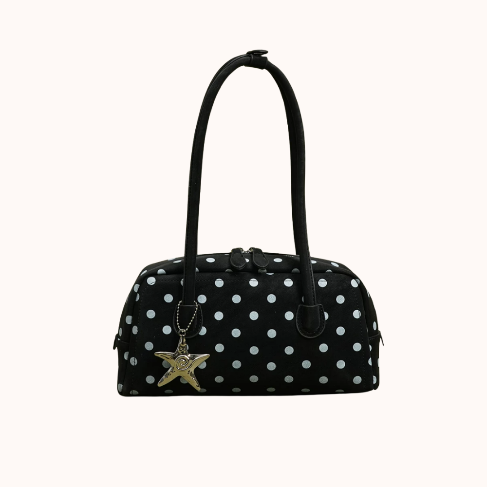Poléris Polka Dot Barrel Bag