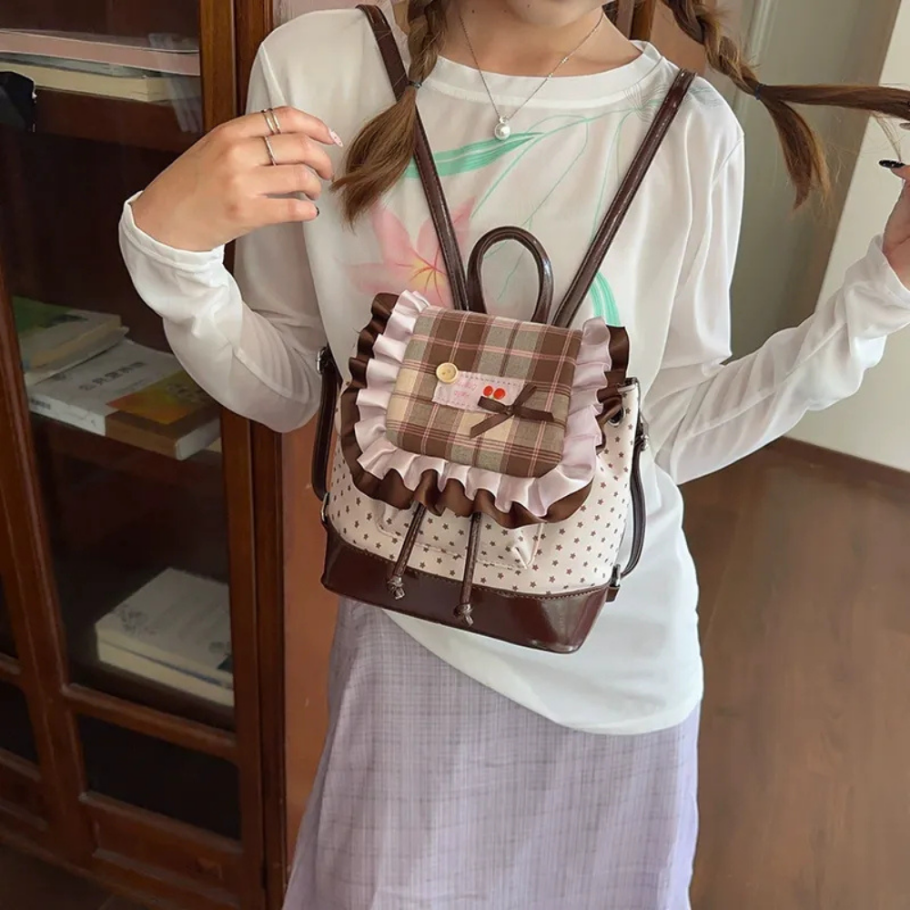 Thessa Ruffled Mini Backpack