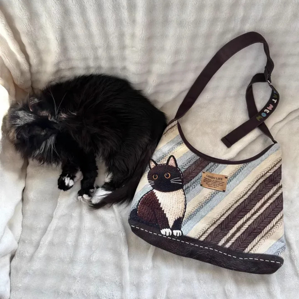 Mistrielle Cat Motif Shoulder Bag