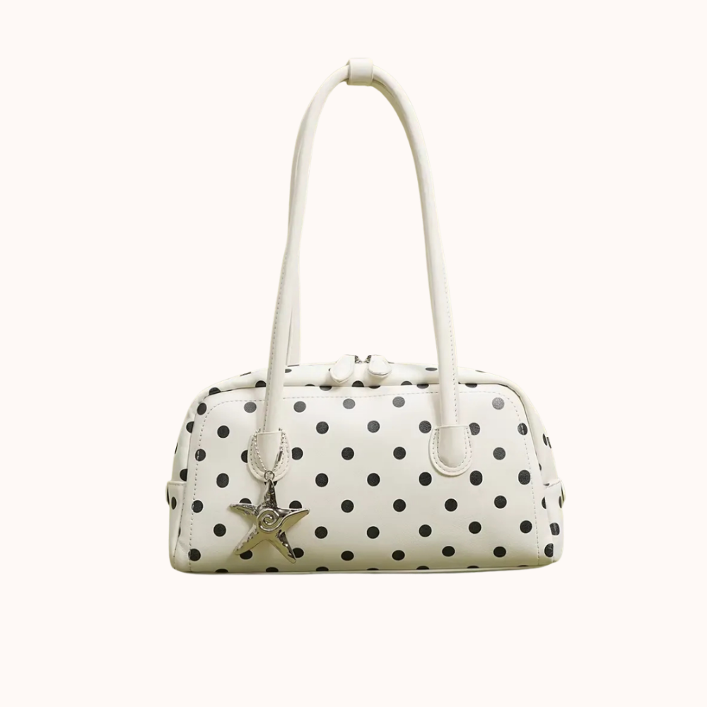 Poléris Polka Dot Barrel Bag
