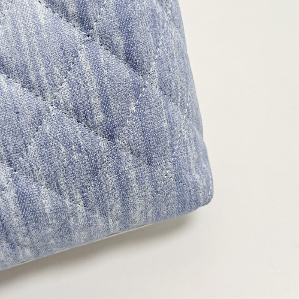 Bleuressa Quilted Denim-Look Shoulder Bag