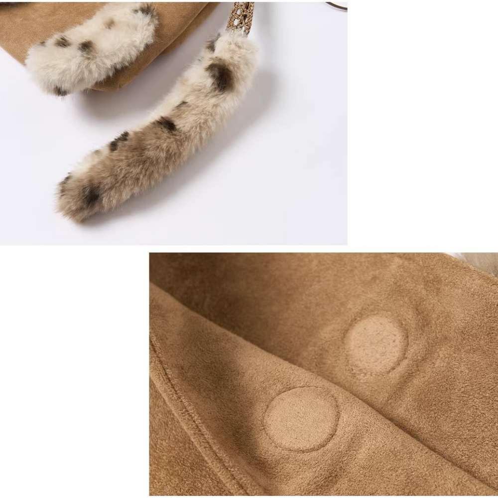Félinea Faux Fur Cat Shoulder Bag
