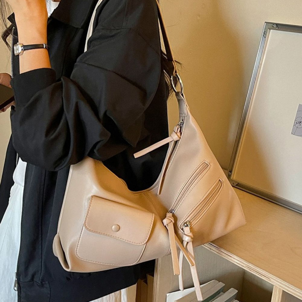Tazielle Zip Pocket Shoulder Bag