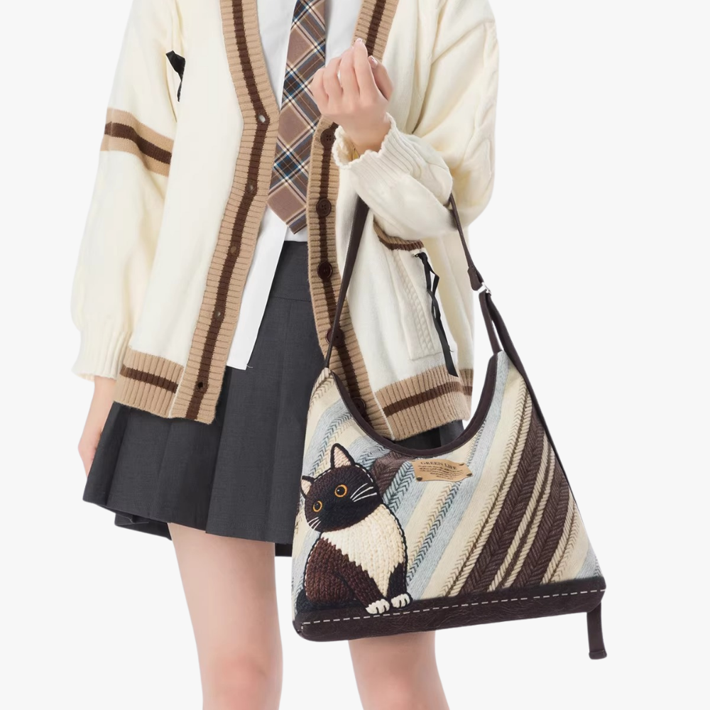 Mistrielle Cat Motif Shoulder Bag