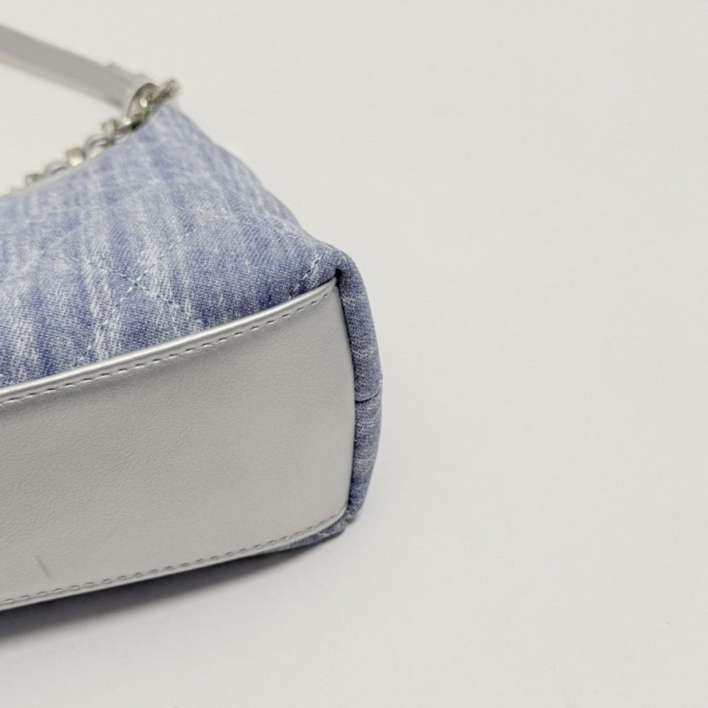 Bleuressa Quilted Denim-Look Shoulder Bag