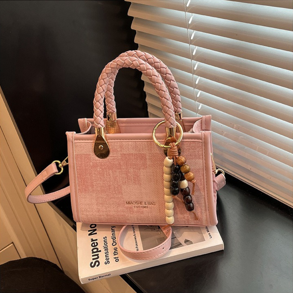 Capucine Braided Handle Mini Handbag