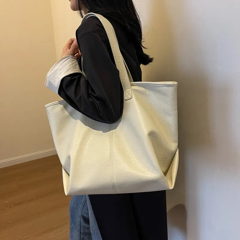 Manya Vegan Leather Tote Bag