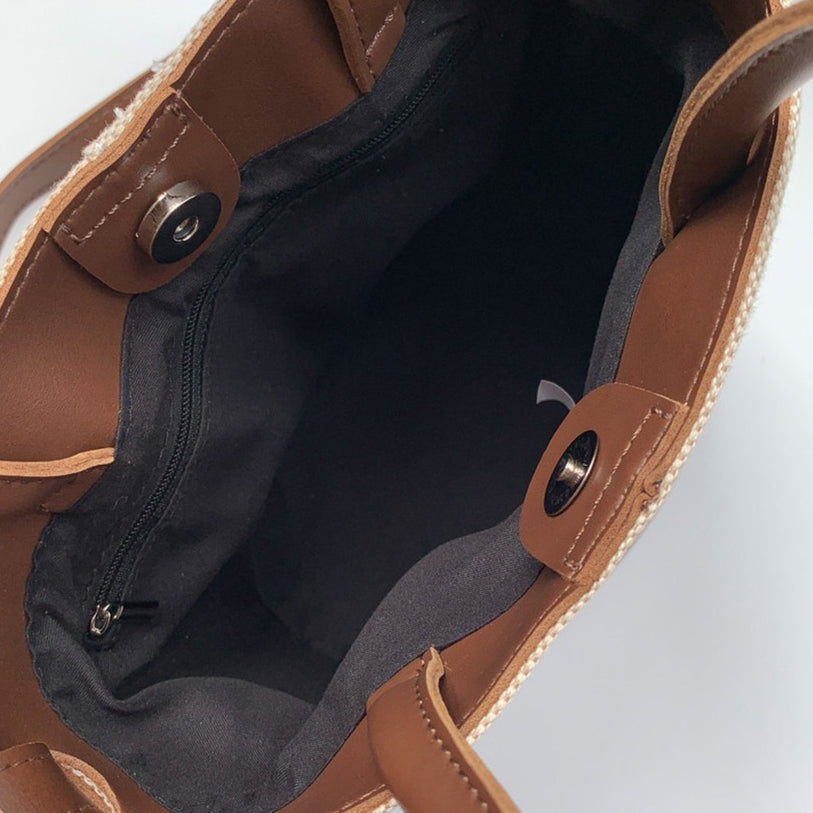 Serah Vegan Leather Crossbody Bucket Bag