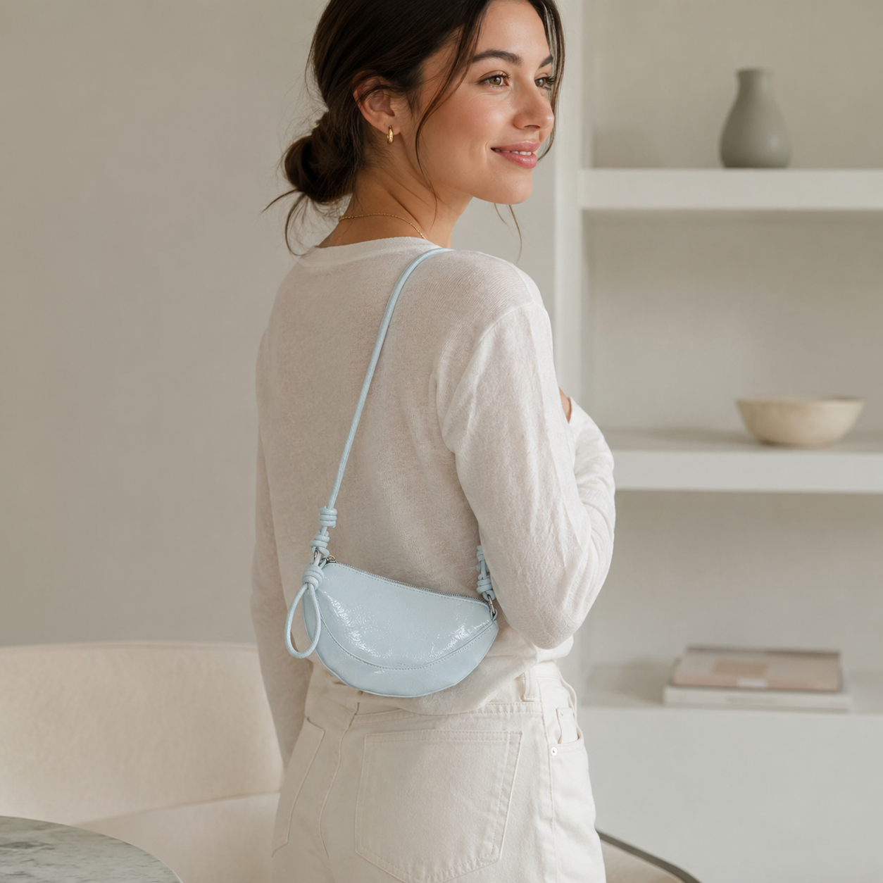Cyralie Metallic Shoulder Bag