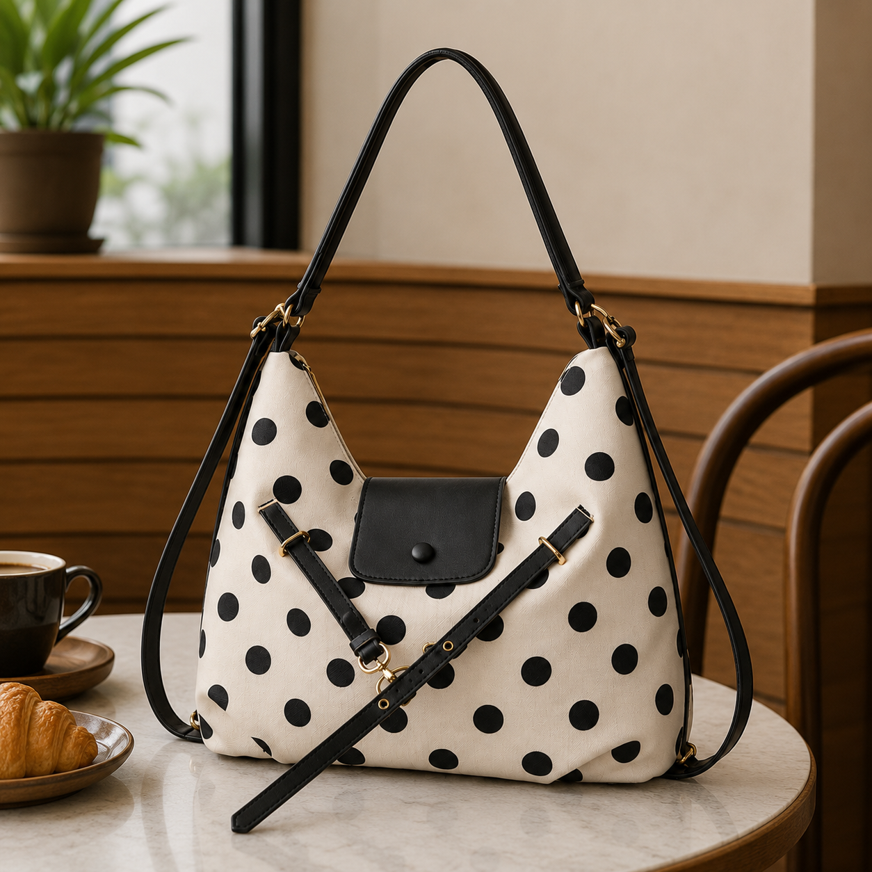 Dottara Polka Dot Shoulder Bag