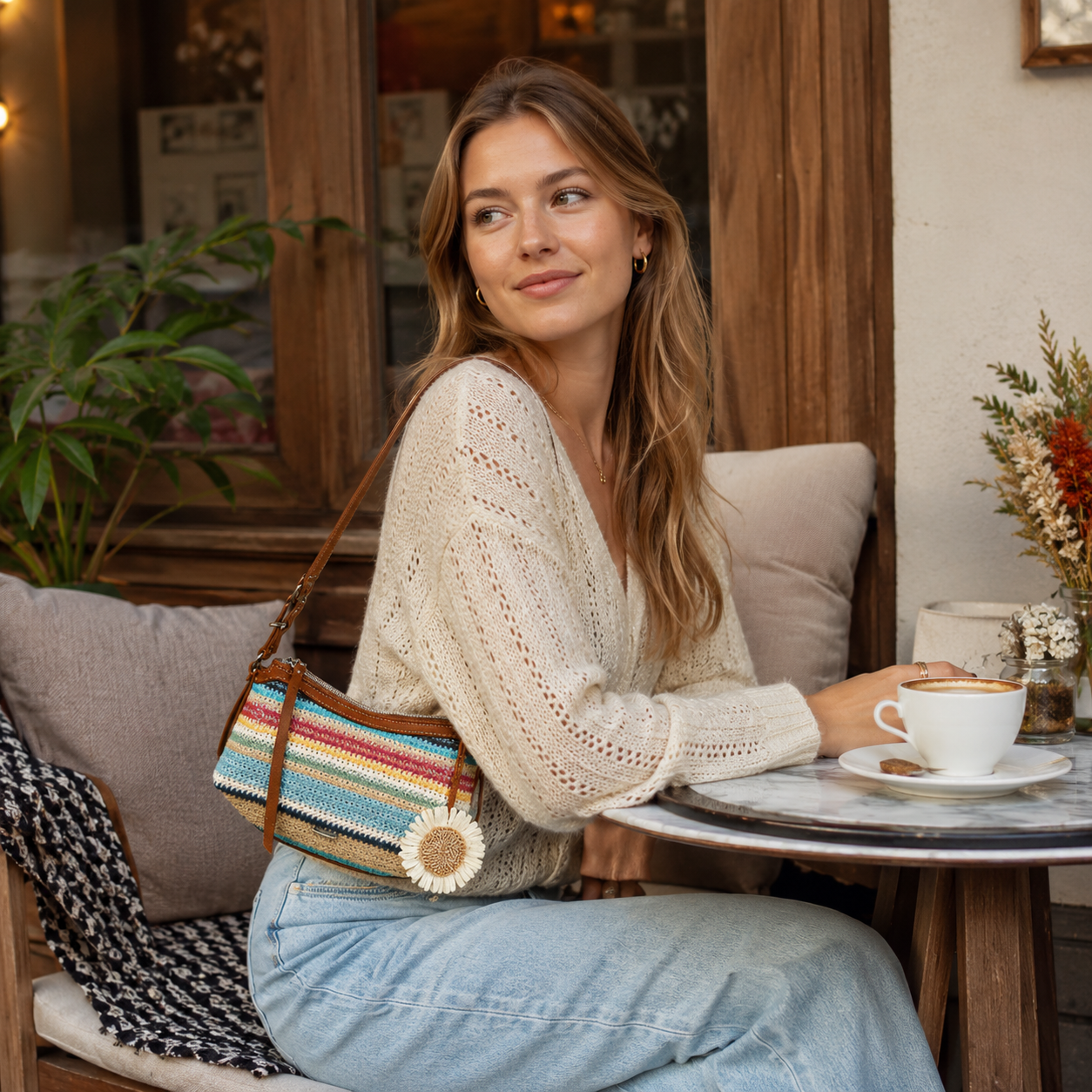 Solene Woven Shoulder Bag