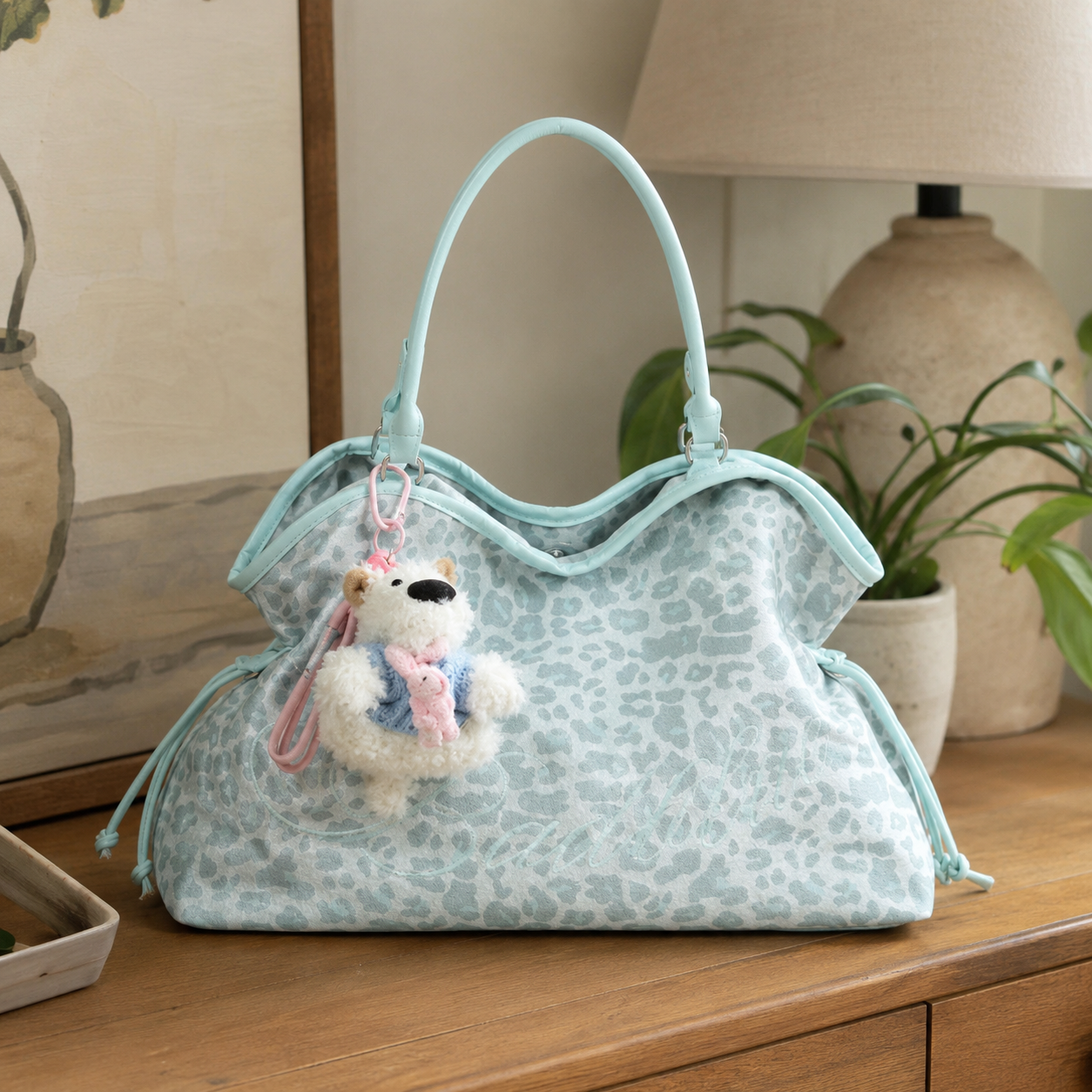 Roselle Leopard Print Shoulder Bag