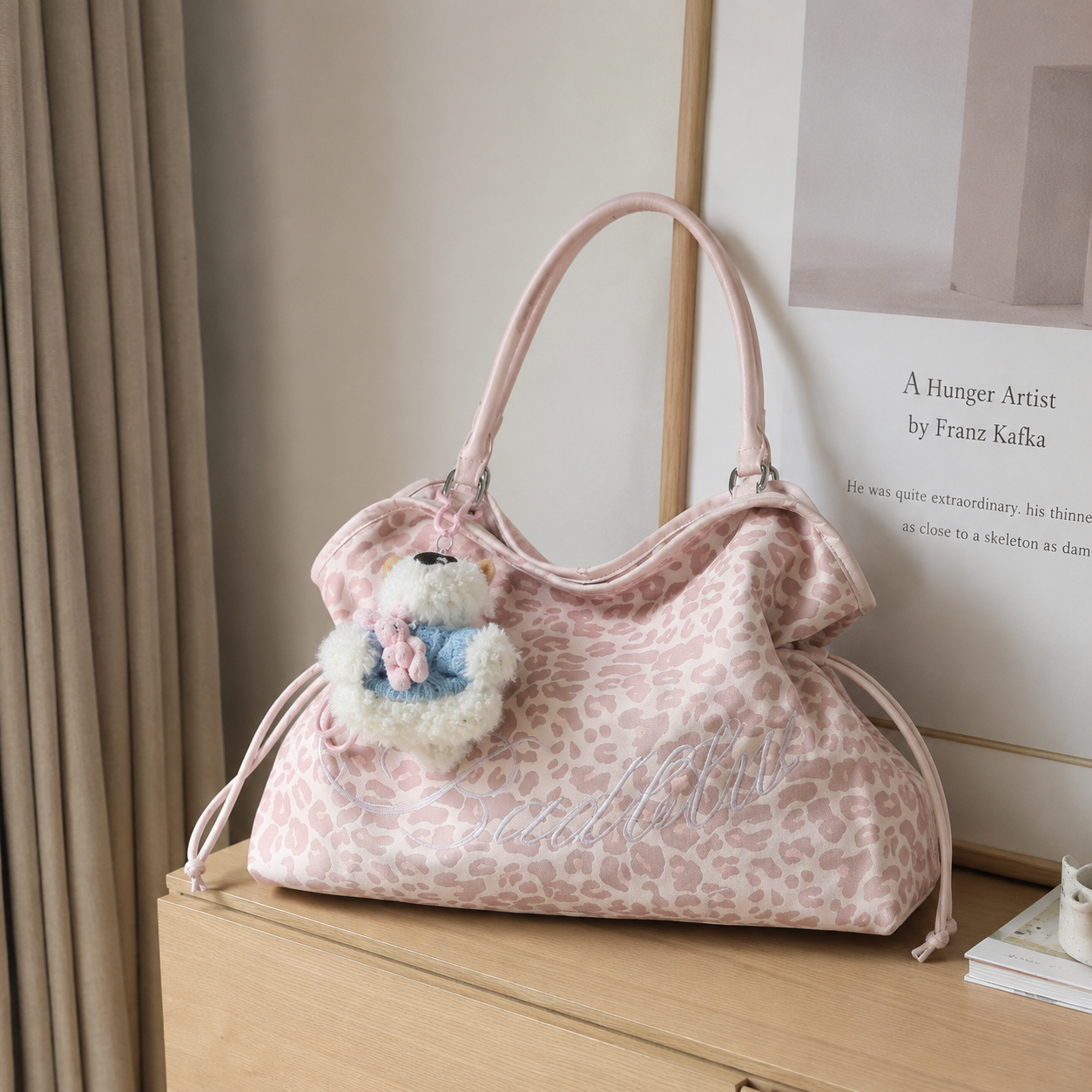 Roselle Leopard Print Shoulder Bag