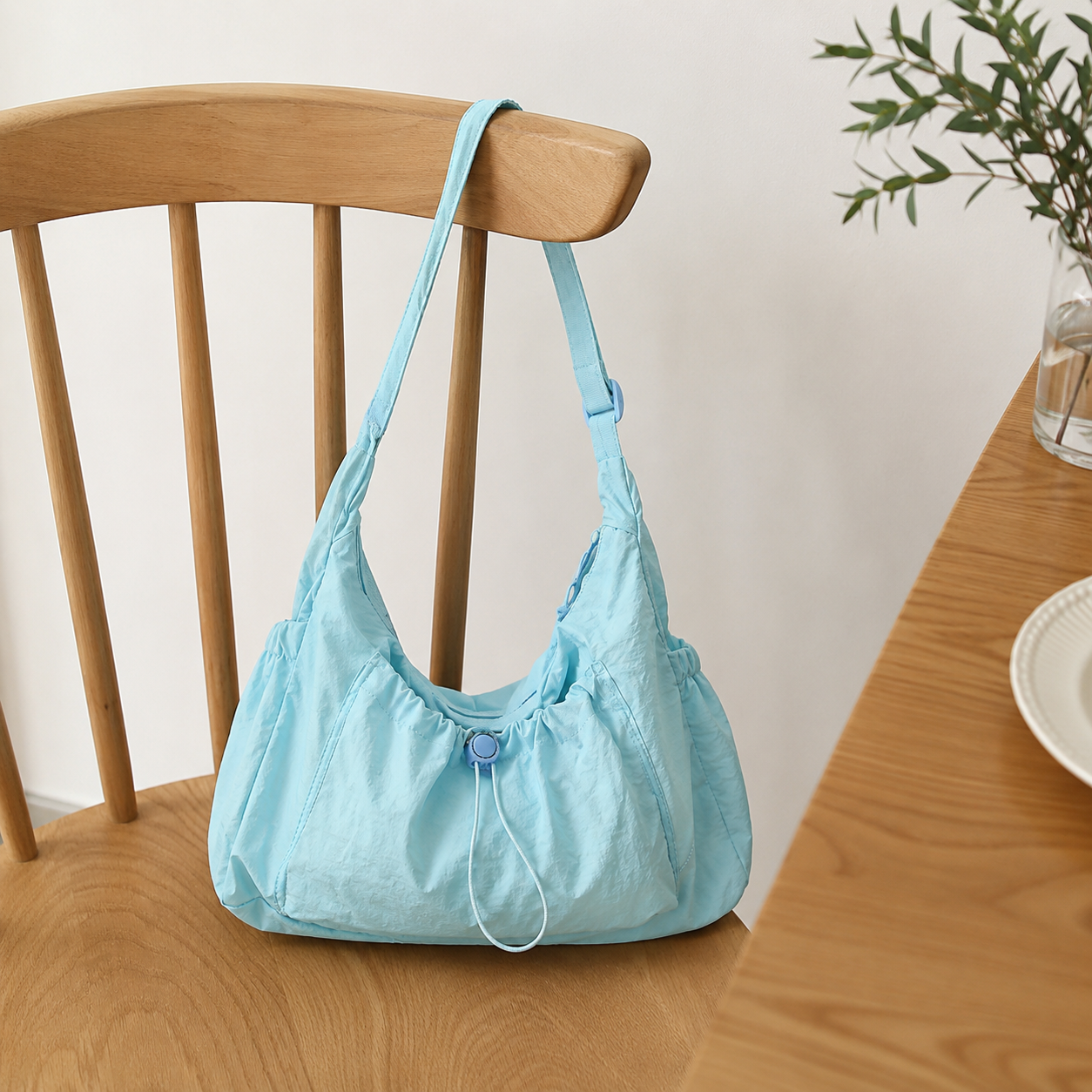 Thalara Ruched Shoulder Bag
