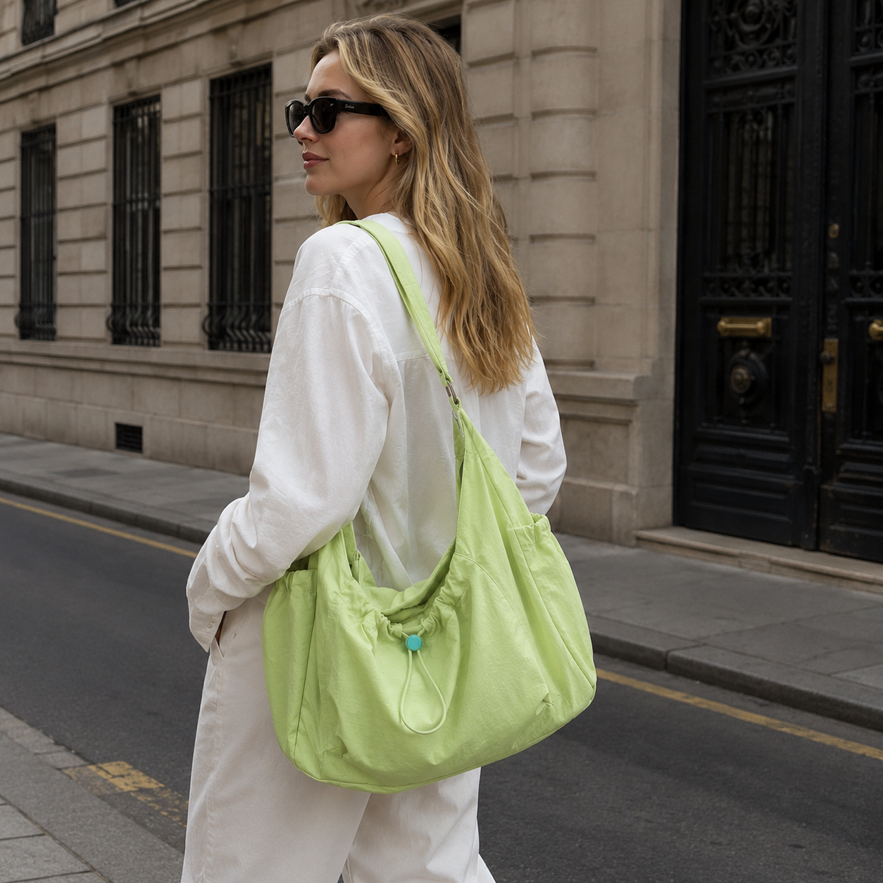 Thalara Ruched Shoulder Bag