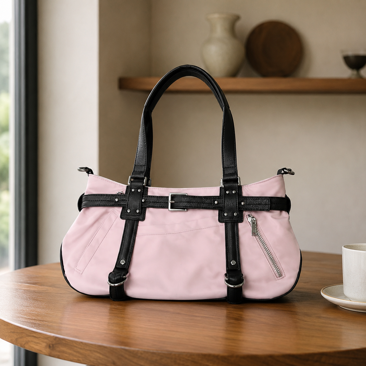 Ombrita Belted Shoulder Bag