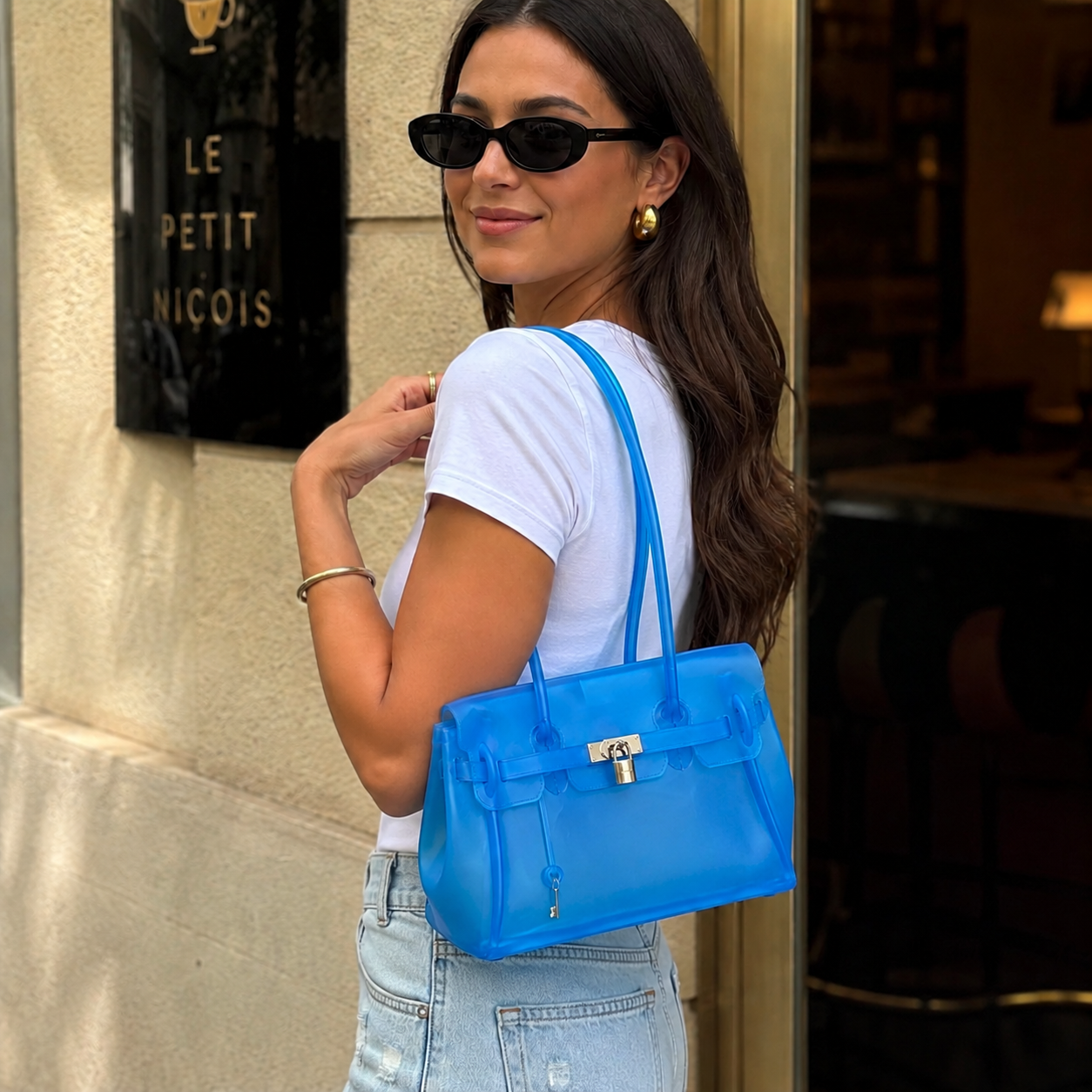 Petalune Lock Tote Bag