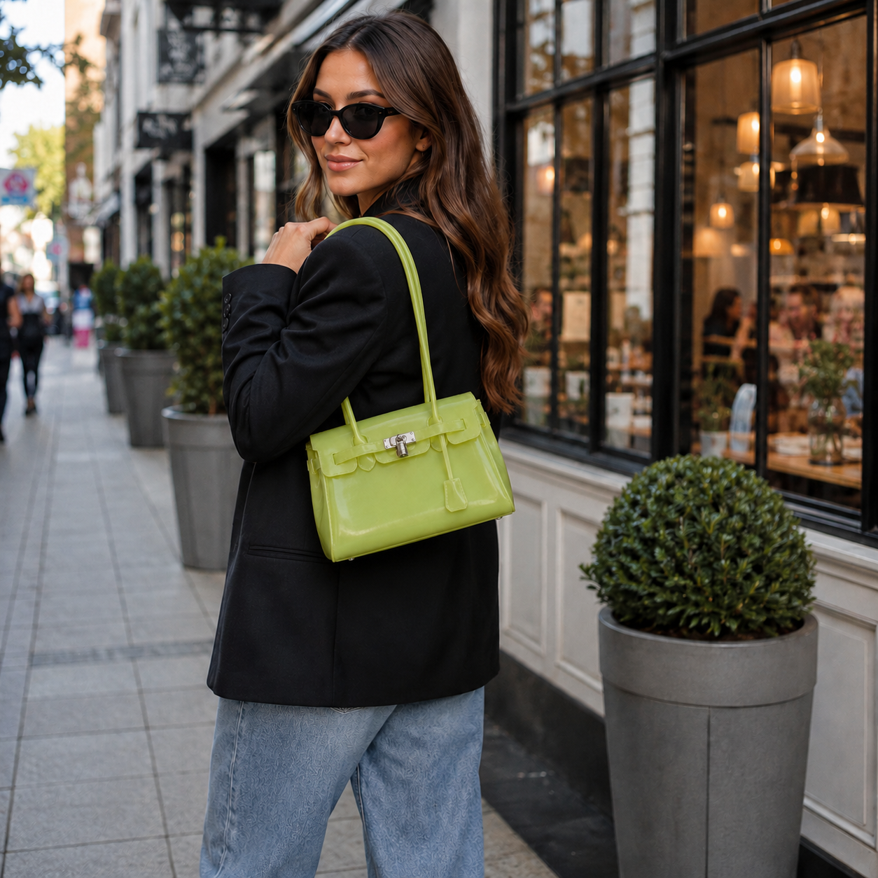 Petalune Lock Tote Bag
