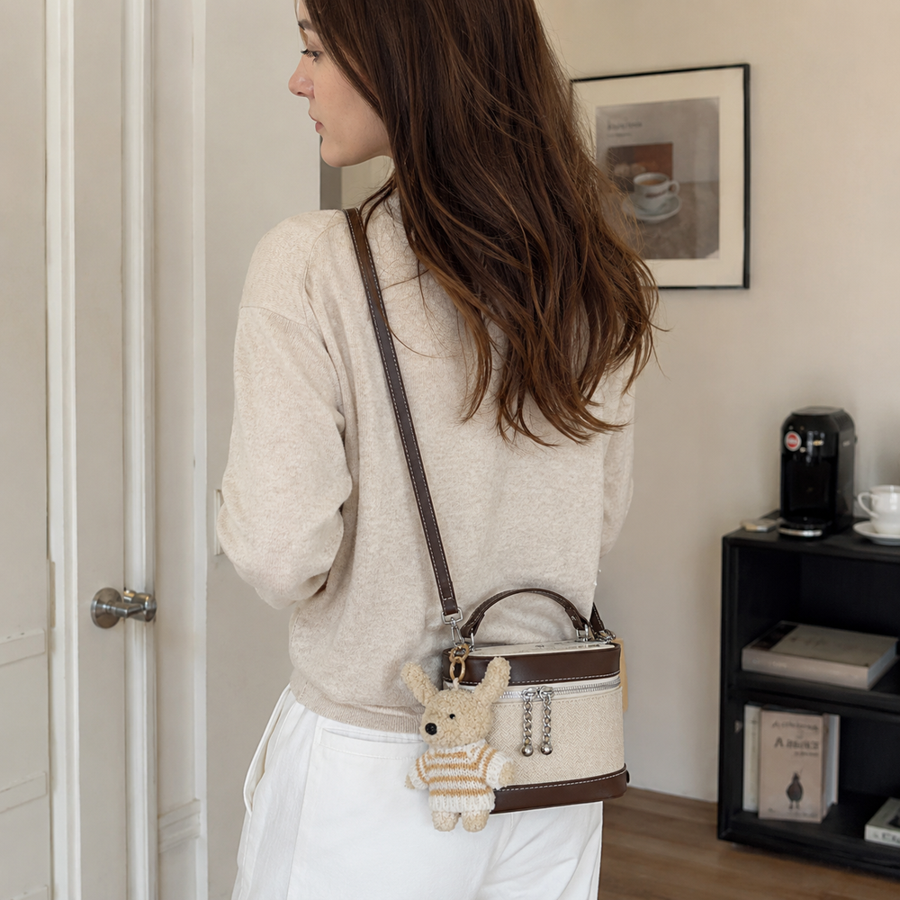 Leporia Bunny Charm Mini Handbag