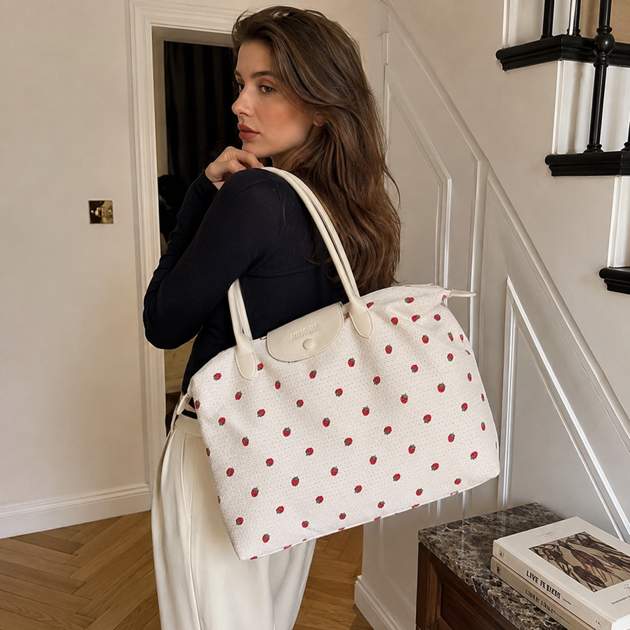 Fraiselle Strawberry Tote Bag