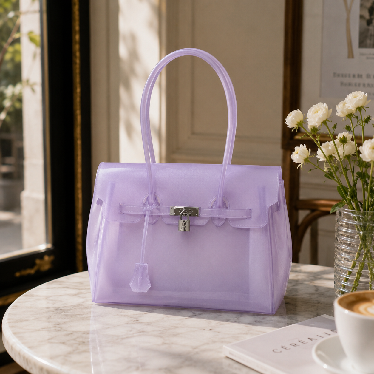 Petalune Lock Tote Bag