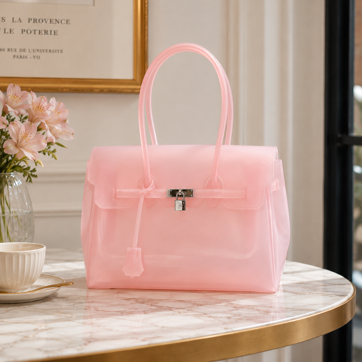 Petalune Lock Tote Bag