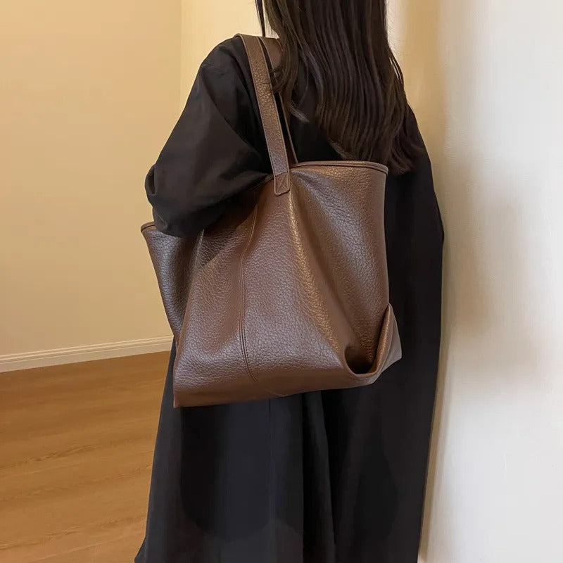 Manya Vegan Leather Tote Bag