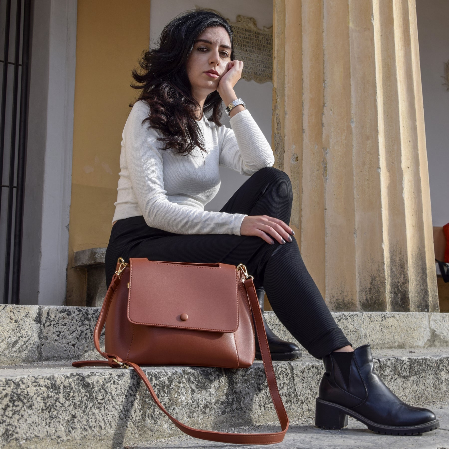 Romilda Vegan Leather Crossbody Bag