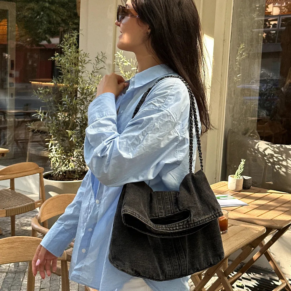 Jeana Vegan Leather Shoulder Bag