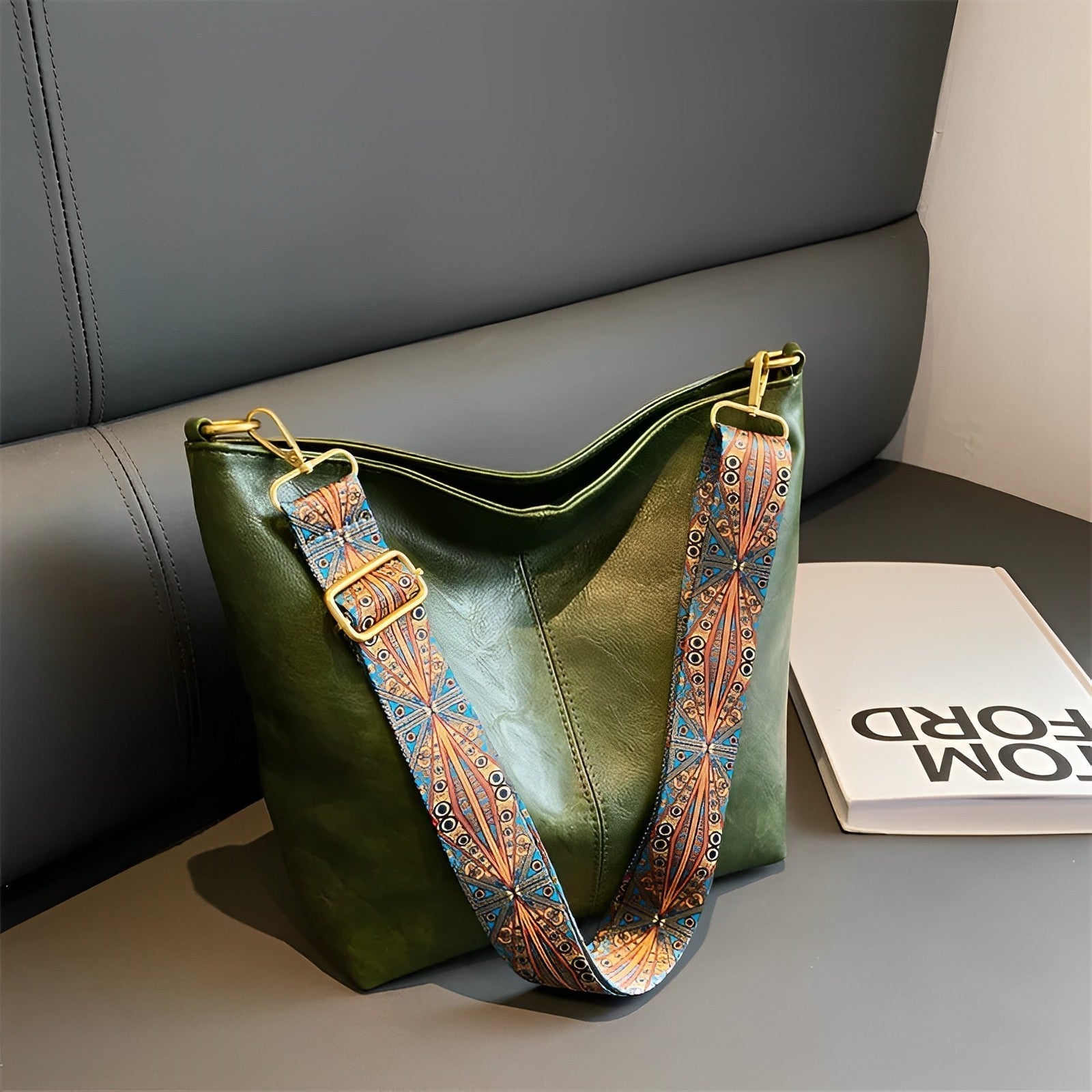 Castille Vegan Leather Crossbody Bag