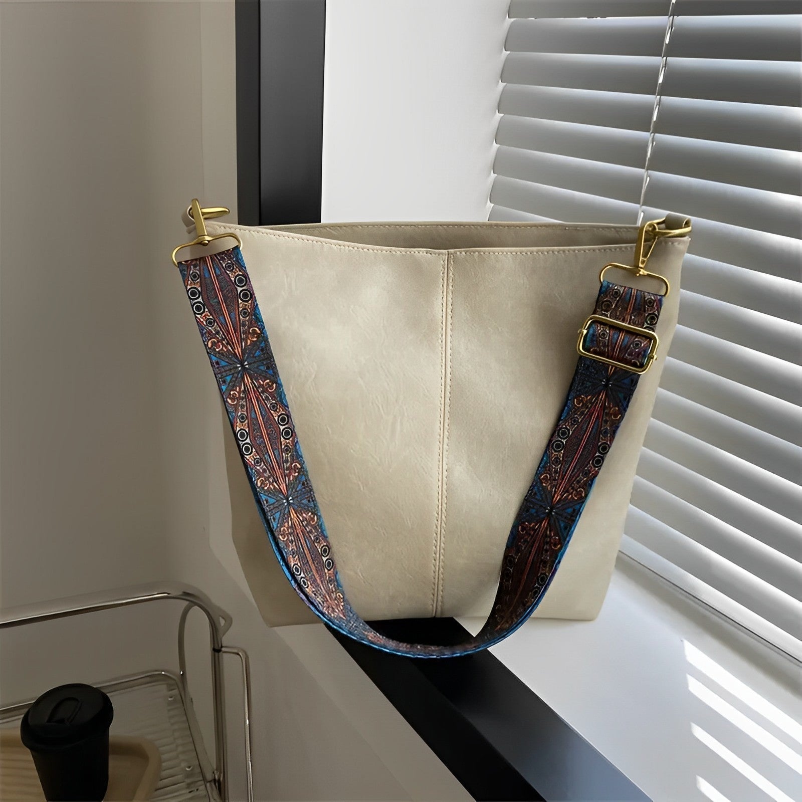 Castille Vegan Leather Crossbody Bag