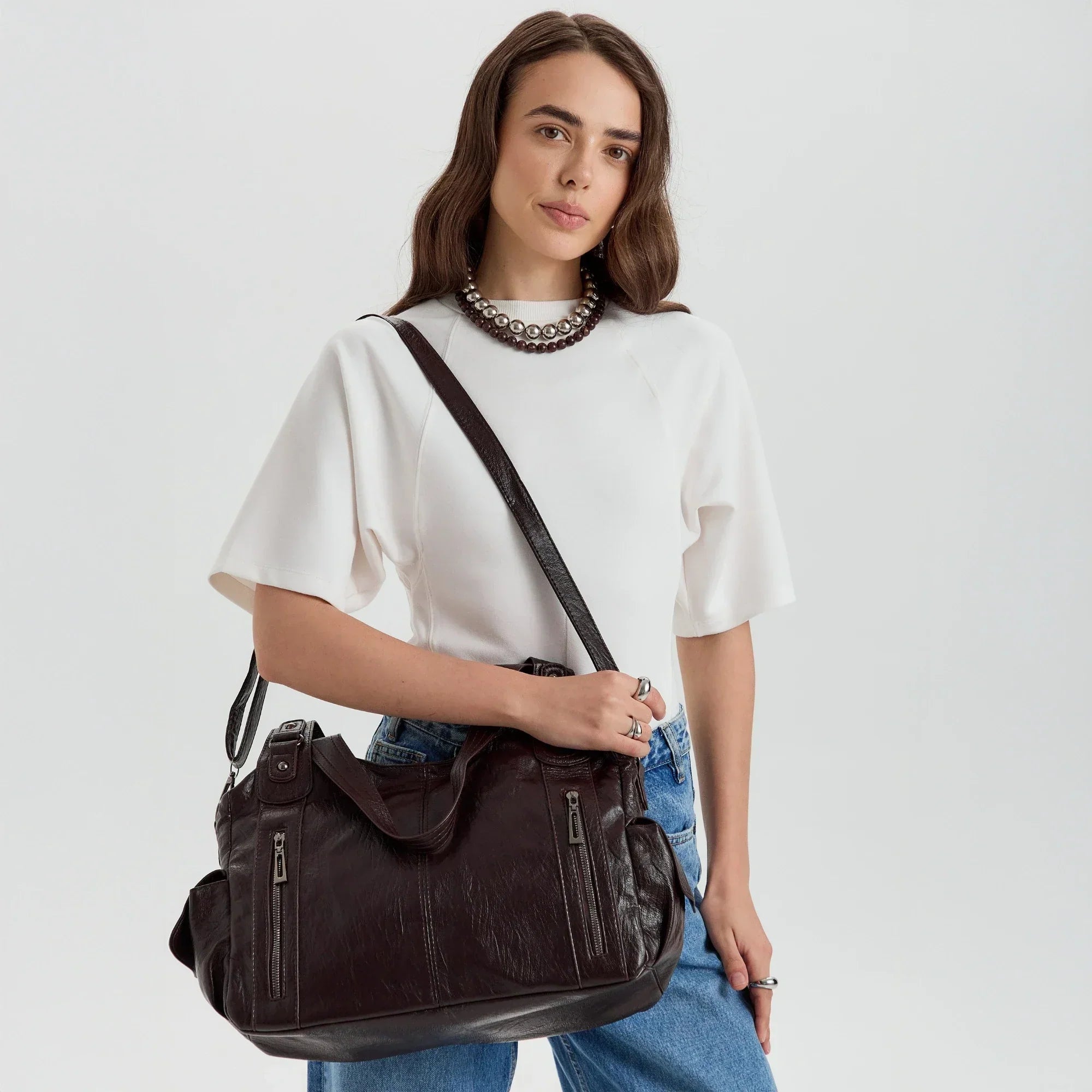 Launa Vegan Leather Crossbody Bag