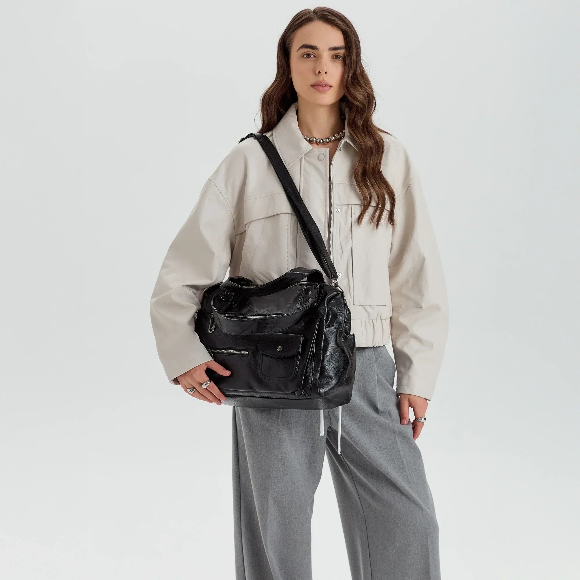 Vanéa Vegan Leather Crossbody Bag