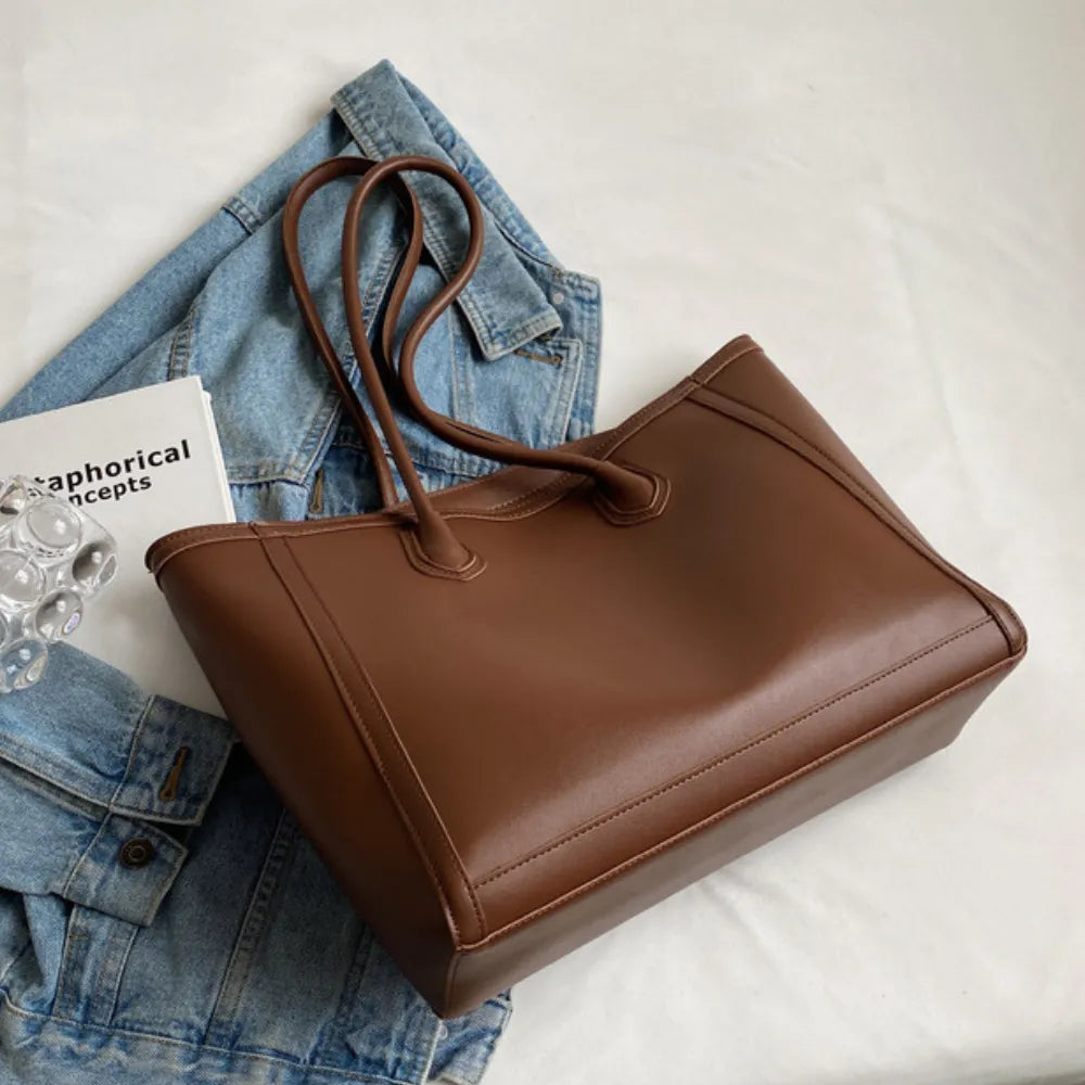 Clarvaux Vegan Leather Tote Bag