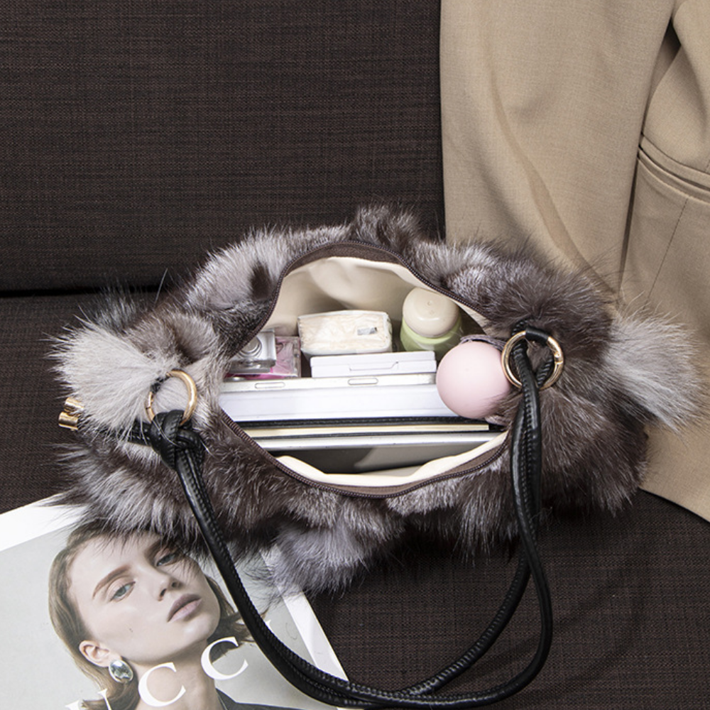 Auvréa Plush Fur Shoulder Bag