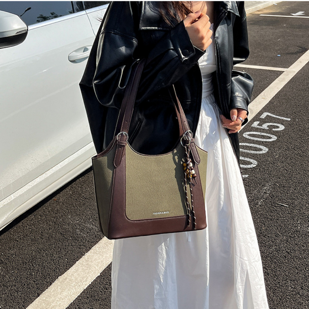 Norella Two-Tone Tote Bag