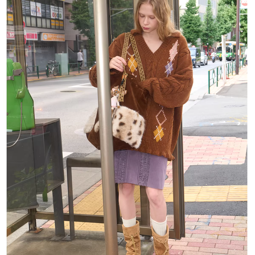 Élanora Faux Fur Cat Bag