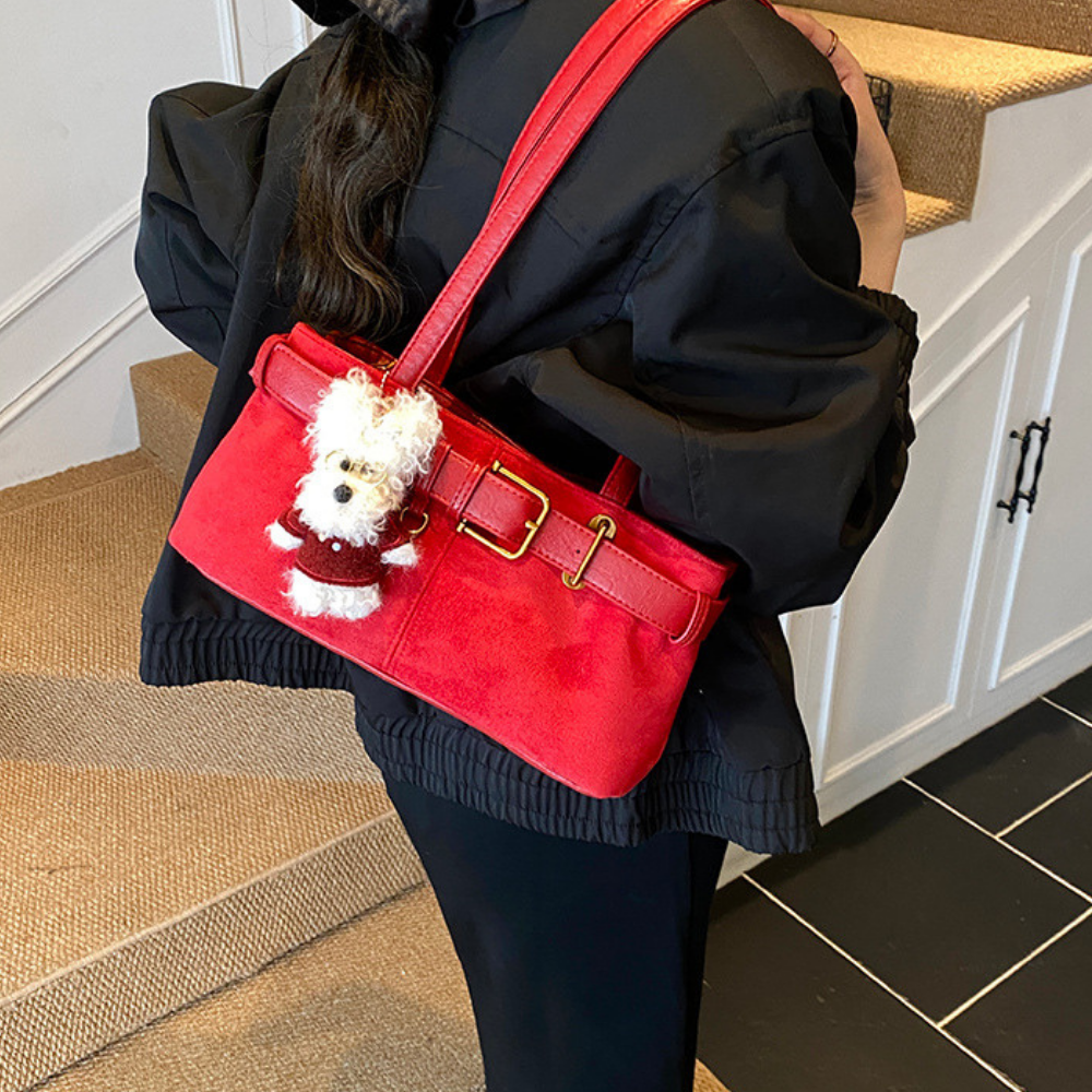 Lunéa Cat Charm Shoulder Bag