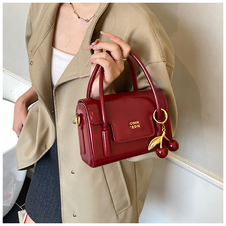Cerise Cherry Charm Mini Handbag