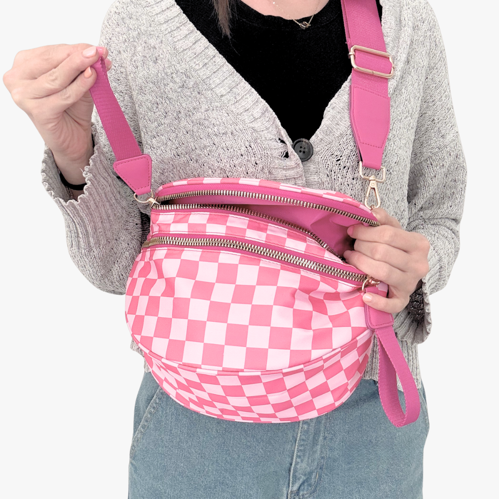 Valla Checkered Crossbody Bag