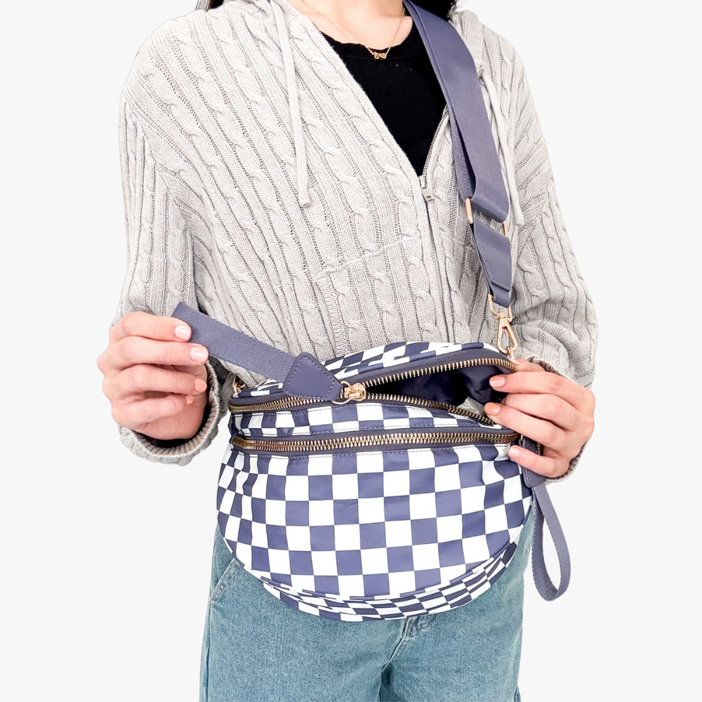 Valla Checkered Crossbody Bag