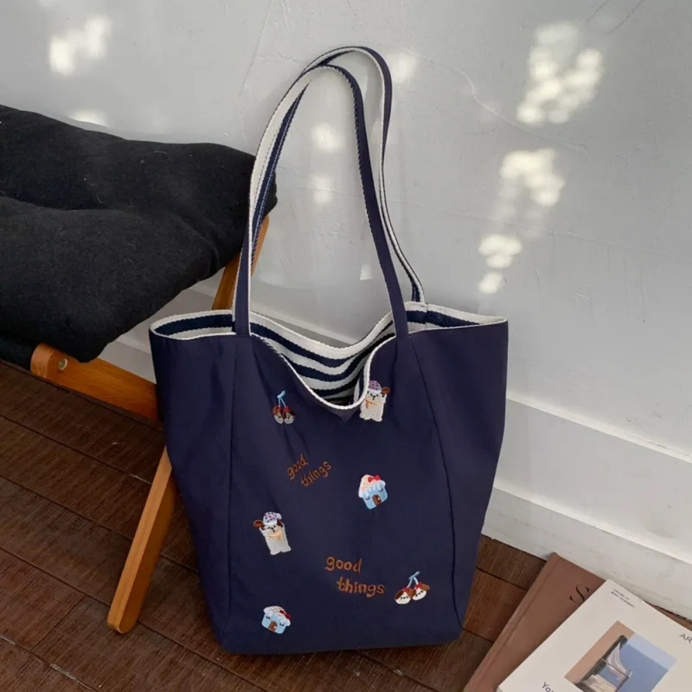 Fioratta Embroidered Tote Bag