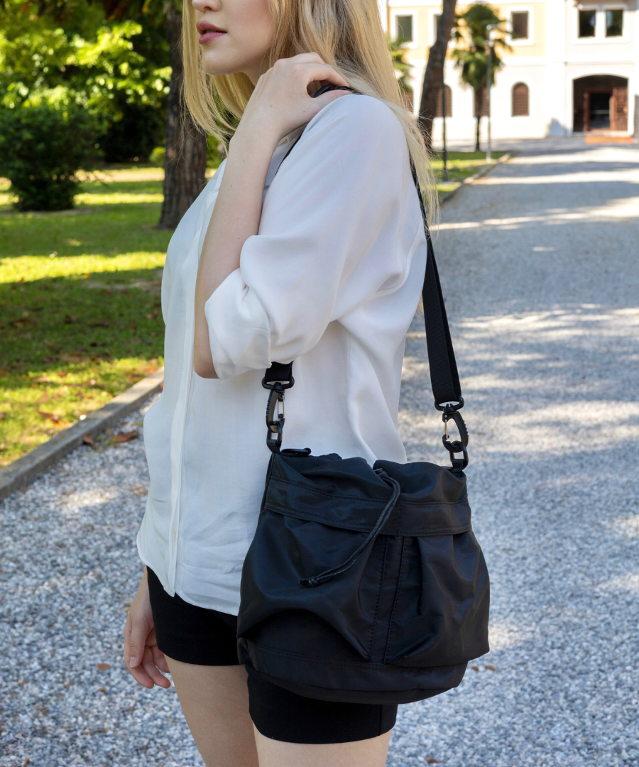 Bellance Vegan Leather Crossbody Bucket Bag